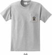 Autism Ribbon Pocket Print Mens Pocket T-shirt