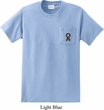 Autism Ribbon Pocket Print Mens Pocket T-shirt