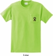 Autism Ribbon Pocket Print Mens Pocket T-shirt