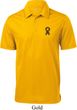 Autism Ribbon Pocket Print Mens Textured Polo