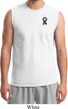 Autism Ribbon Pocket Print Muscle Shirt