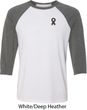 Autism Ribbon Pocket Print Raglan Shirt