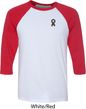 Autism Ribbon Pocket Print Raglan Shirt