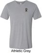 Autism Ribbon Pocket Print Tri Blend T-shirt