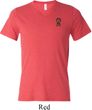Autism Ribbon Pocket Print Tri Blend V-neck