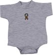 Autism Ribbon Small Print Baby Romper