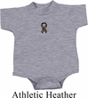 Autism Ribbon Small Print Baby Romper