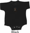 Autism Ribbon Small Print Baby Romper
