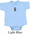 Autism Ribbon Small Print Baby Romper