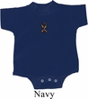 Autism Ribbon Small Print Baby Romper