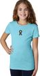 Autism Ribbon Small Print Girls T-shirt