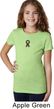 Autism Ribbon Small Print Girls T-shirt
