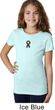 Autism Ribbon Small Print Girls T-shirt