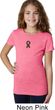 Autism Ribbon Small Print Girls T-shirt