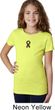 Autism Ribbon Small Print Girls T-shirt
