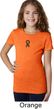 Autism Ribbon Small Print Girls T-shirt