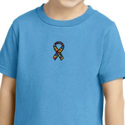Autism Ribbon Small Print Toddler T-shirt