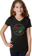 Autism Shape of My Heart Girls V-neck
