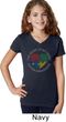 Autism Shape of My Heart Girls V-neck