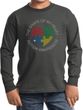 Autism Shape of My Heart Kids Long Sleeve