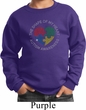 Autism Shape of My Heart Kids Sweatshirt