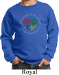 Autism Shape of My Heart Kids Sweatshirt