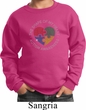 Autism Shape of My Heart Kids Sweatshirt