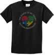 Autism Shape of My Heart Kids T-shirt