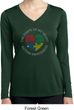 Autism Shape of My Heart Ladies Dry Wicking Long Sleeve