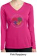 Autism Shape of My Heart Ladies Dry Wicking Long Sleeve