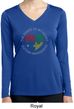 Autism Shape of My Heart Ladies Dry Wicking Long Sleeve