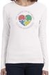 Autism Shape of My Heart Ladies Long Sleeve