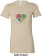 Autism Shape of My Heart Ladies Longer Length Shirt