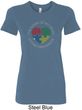 Autism Shape of My Heart Ladies Longer Length Shirt