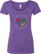 Autism Shape of My Heart Ladies Scoop Neck