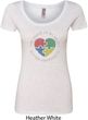 Autism Shape of My Heart Ladies Scoop Neck