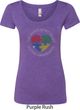 Autism Shape of My Heart Ladies Scoop Neck