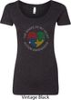 Autism Shape of My Heart Ladies Scoop Neck