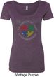 Autism Shape of My Heart Ladies Scoop Neck