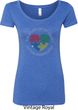 Autism Shape of My Heart Ladies Scoop Neck
