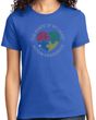 Autism Shape of My Heart Ladies T-shirt