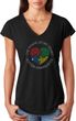 Autism Shape of My Heart Ladies Tri Blend V-neck