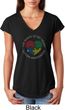 Autism Shape of My Heart Ladies Tri Blend V-neck