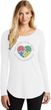 Autism Shape of My Heart Ladies Tri Long Sleeve