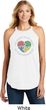 Autism Shape of My Heart Ladies Tri Rocker Tank Top