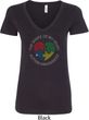 Autism Shape of My Heart Ladies V-Neck