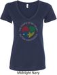 Autism Shape of My Heart Ladies V-Neck