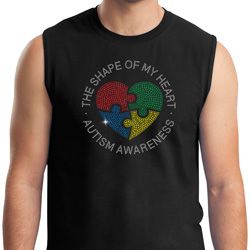 Autism Shape of My Heart Muscle Shirt Autism Shape of My Heart Muscle Shirt