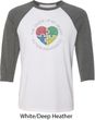 Autism Shape of My Heart Raglan Shirt