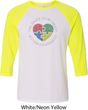 Autism Shape of My Heart Raglan Shirt